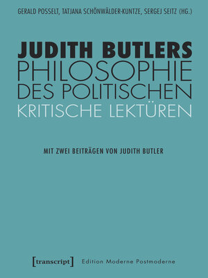 cover image of Judith Butlers Philosophie des Politischen
